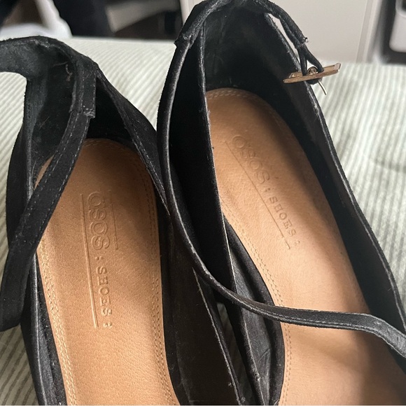 ASOS Black Block Heels with Adjustable Strap - Picture 4 of 8